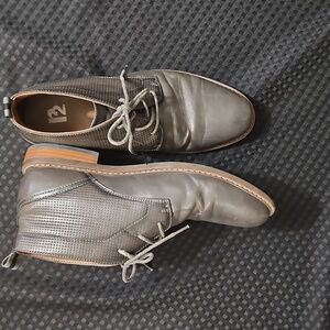 R2 Barrett, Grey High Top, Lace Up Shoes, Size 11M